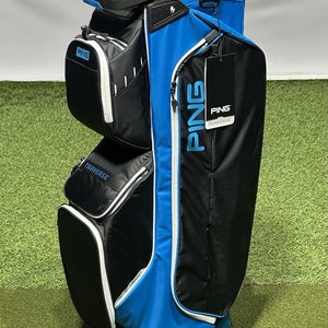PING Traverse 244 Golf Cart Bag 14-Way Divider Color: Blue/Black NEW