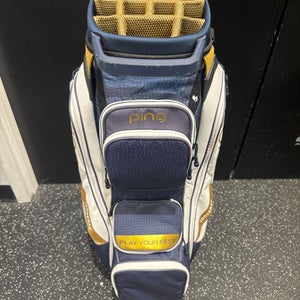 Used Ping TRAVERSE Mens Cart Bag Navy Blue 11849-S000037517