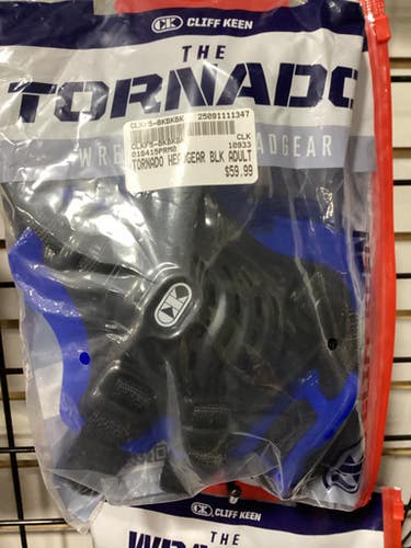 New TORNADO HEADGEAR BLK ADULT 11347-CLKF5-BKBKBK