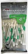 New 4" 30 PACK WHITE TEE 11347-PIN11639