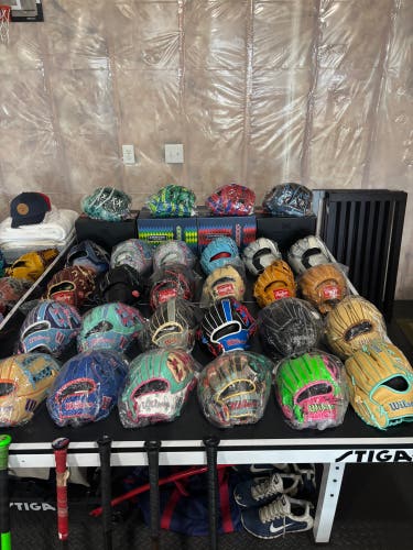 Wilson and Rawlings Baseball Gloves