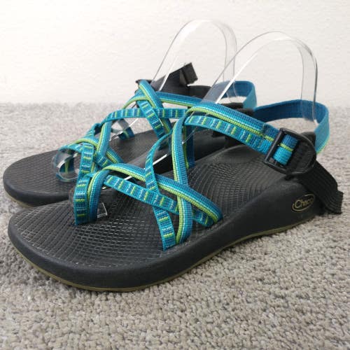 Chaco ZX2 Yampa River Blue Green Hiking Sport Sandals Womens Size 8 Shoes