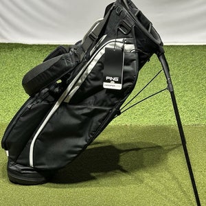 PING Hoofer Lite 4-Way Stand Carry Golf Bag Color: Black/White - No Logo - NEW!