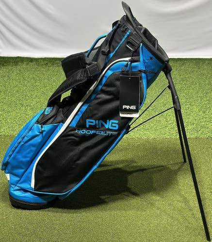 PING 2025 Hoofer Lite 4-Way Stand Carry Golf Bag Royal Blue/Black NEW!