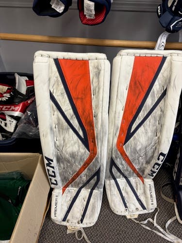 36" +1 CCM Premier II Goalie Leg Pads Pro Stock (Used)