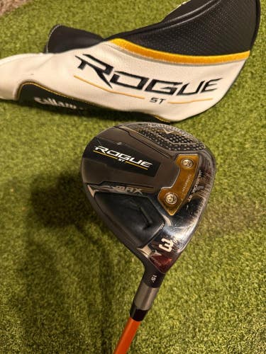 Callaway Rogue ST Max 3 15* Fairway Wood, Graphite Design DI Stiff Flex, RH
