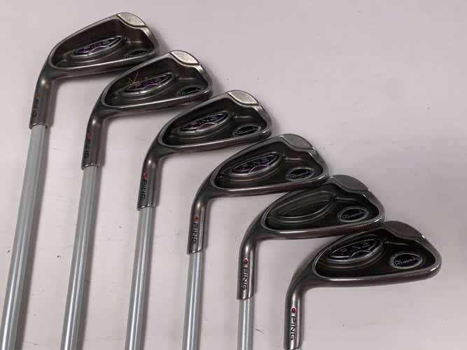 Ping Rhapsody Iron Set 6-PW+GW Red Dot 1* Flat ULT 129 Ultra Light Ladies LH