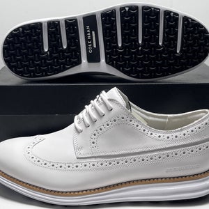 Cole Haan Zerogrand OG Wingtip Oxford Golf Golf Shoes White Mens SZ 9.5 (C37230)