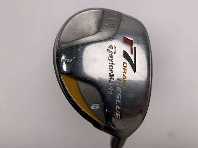 TaylorMade R7 Draw 6 Hybrid 28* REAX 55g Stiff Graphite Mens RH