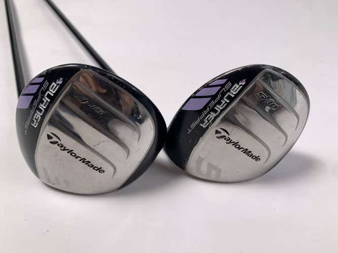 TaylorMade Burner Superfast 3 & 5 Fairway Set 15* 18* Ozik XCON-4.8 Ladies RH