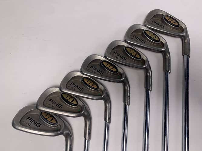 Ping i3 Oversize Iron Set 4-9+GW Green Dot 2* Up Cushin JZ Regular Steel Mens RH
