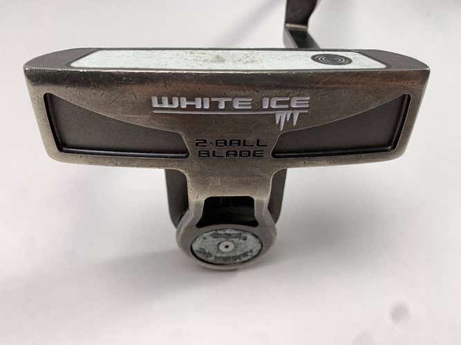 Odyssey White Ice 2-Ball Blade Putter 34" SuperStroke Tour 2.0 Mens RH