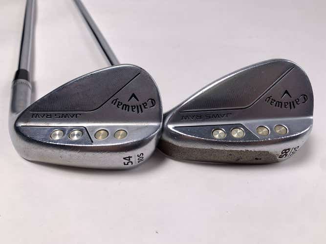 Callaway Jaws Raw Chrome Wedge Set 54* 10 | 58* 10 DG Spinner Tour Issue 115g RH