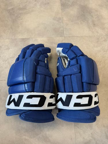 #61 Milo Roelens Used CCM HG97 Gloves 14" Pro Stock Set 5