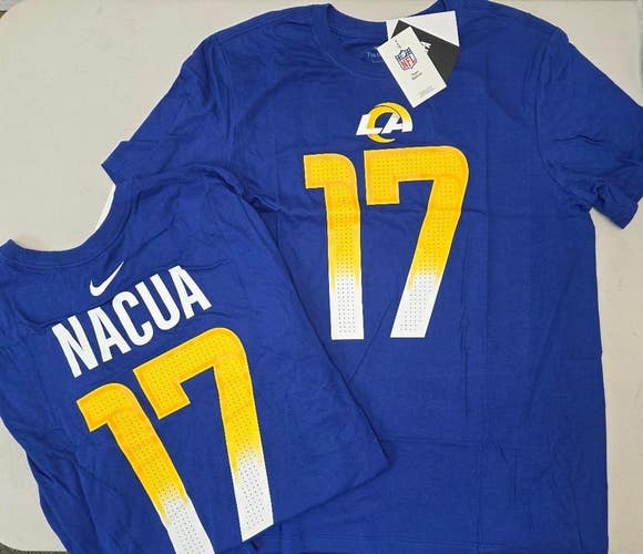 60319 Mens Los Angeles Rams PUKA NACUA Football Shirt ROYAL NWT $40