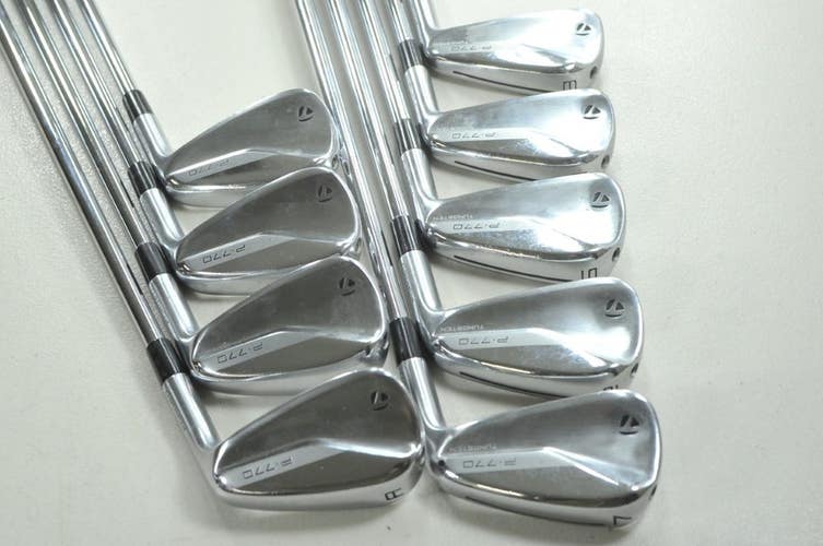 TaylorMade P770 2020 3-PW,AW Iron Set Stiff Flex RH Rifle 6.0 Steel  # 212633