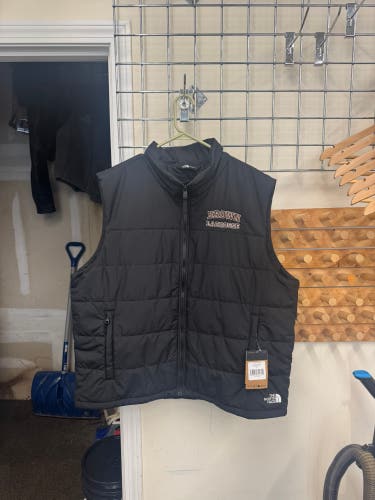 Black XXL Men's The North Face Brown Lacrosse Vest (New)
