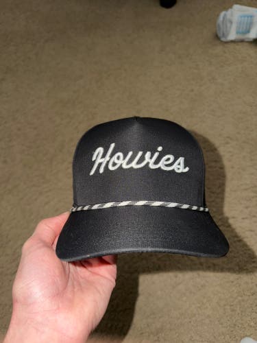 Black Adult Unisex One Size Fits All Howies Hat (New)