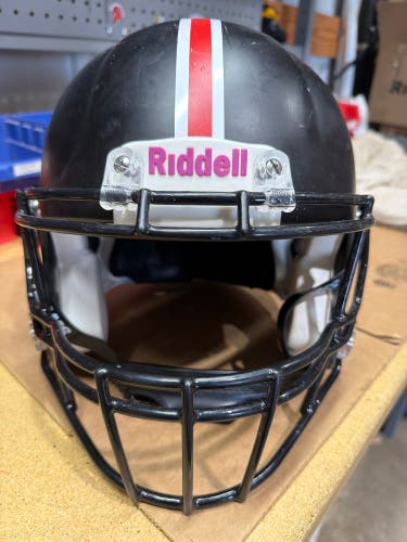 USED RIDDELL SPEED ICON ADULT HELMET - LARGE - FLAT BLACK