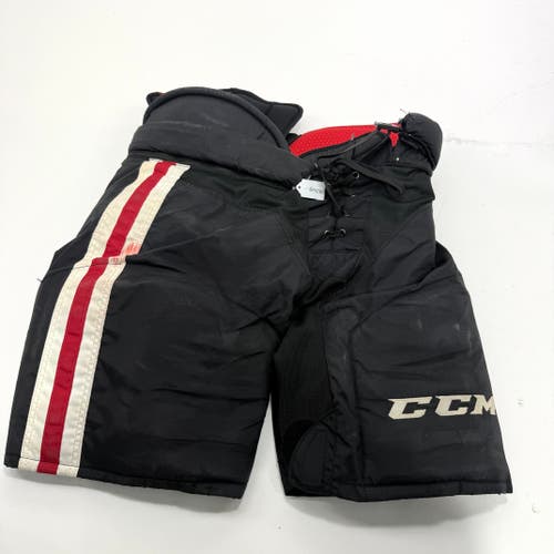 Used Black Chicago Blackhawks CCM HP45 Pants | Large | BH266
