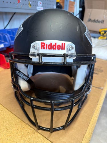 USED RIDDELL SPEED ICON ADULT HELMET - LARGE - FLAT BLACK
