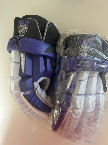 Waterdogs official STX Surgeon RZR Lacrosse Gloves (New)