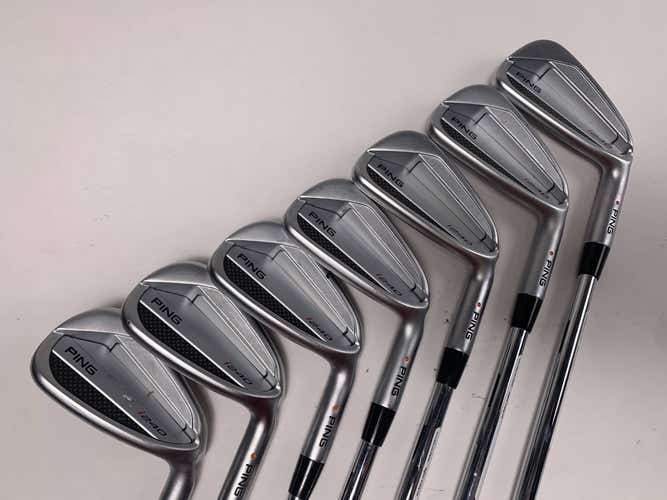 Ping i240 Iron Set 4-PW Orange Dot TT DG Issue X100 Stiff Steel Mens RH