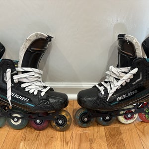 Prostock Bauer Mach Skates With Kryptonium Chassis - Regular Width Size 8 (Used)