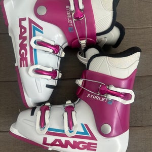 Mondo 21 & 21.5 Kid's Lange All Mountain Ski Boots (Used)
