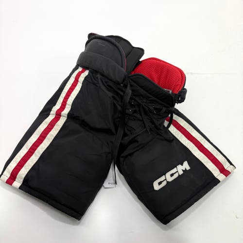 Used Black Chicago Blackhawks CCM HP45 Pants | Large | BH264