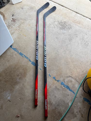 2 Pack Senior Bauer Vapor Hyperlite Right Handed Hockey Stick P14M 77 Flex Pro Stock (Used)