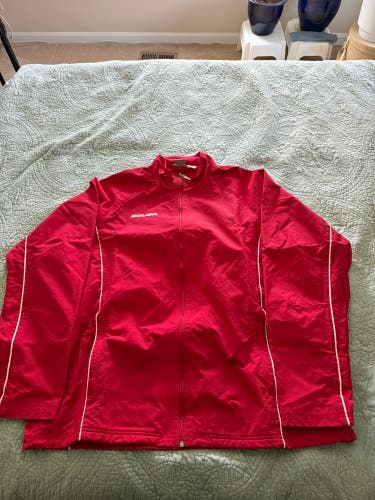 Bauer Red Track Jacket