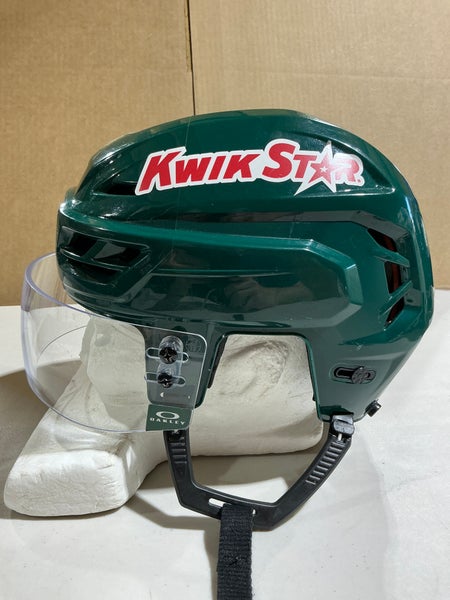 CCM Tacks 710 Pro Stock Hockey Helmet Visor Combo Medium Forest Green WILD (Used) 13628