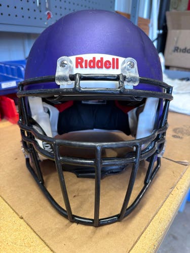 USED RIDDELL SPEED ICON ADULT HELMET - LARGE - FLAT PURPLE METALLIC