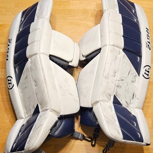 26 + 1 Warrior Ritual GT2 Junior Goalie Leg Pads (Used) Blue & White