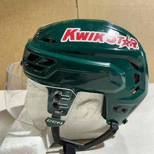 CCM Tacks 710 Pro Stock Hockey Helmet Visor Combo Small Forest Green WILD (Used) 25797
