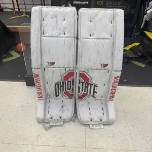 31"+1 Ohio State Vaughn Velocity V7 Pro Carbon XF Goalie Leg Pads Pro Stock (Used)