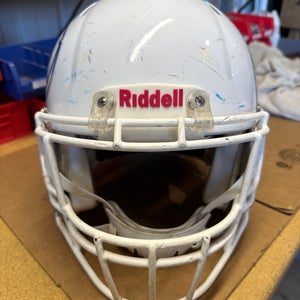 USED RIDDELL SPEED ICON ADULT HELMET - XL - METALLIC WHITE