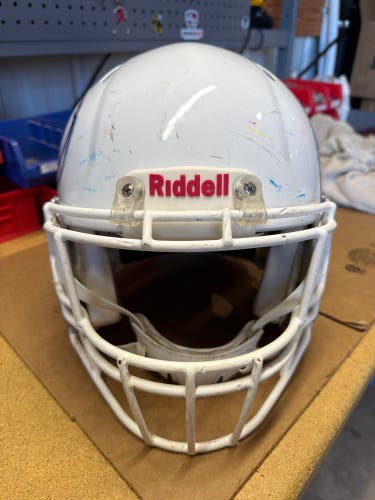USED RIDDELL SPEED ICON ADULT HELMET - XL - METALLIC WHITE