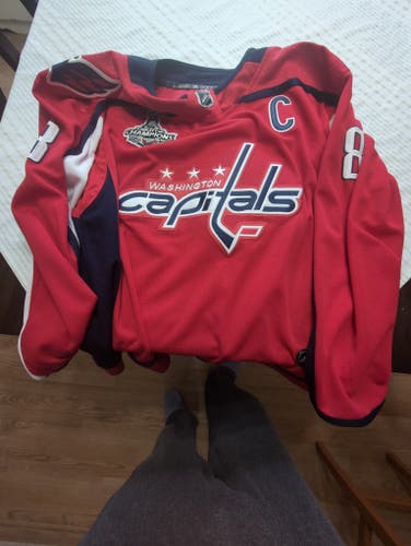 Alex ovechkin capitals 2018 playoff jersey