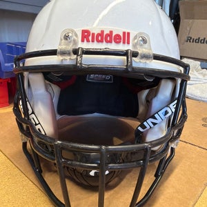 USED RIDDELL SPEED ICON ADULT HELMET - XL - METALLIC WHITE
