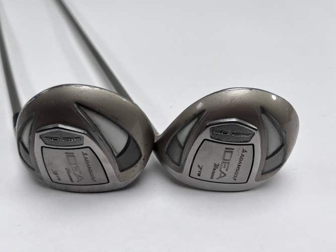 Adams Idea A12 OS 3 & 7 Fairway Wood Set 15* 21* Idea Womens 45g Ladies RH