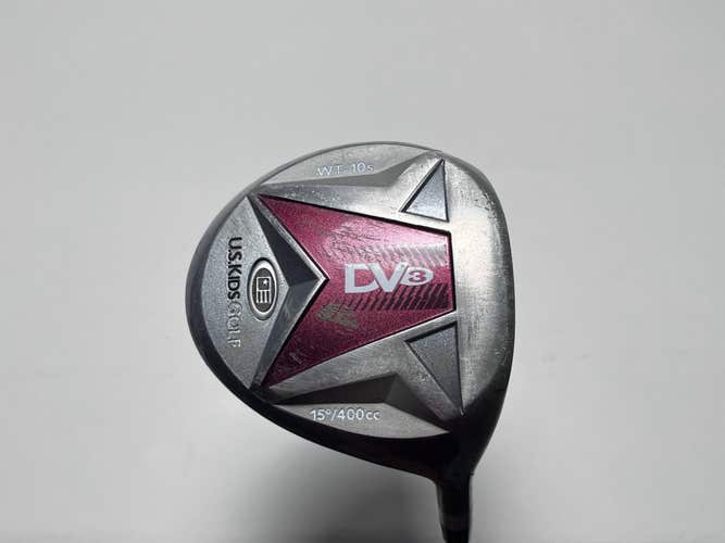 US Kids DV3 WT-10s Driver 15* Ultralight 60" Youth Graphite Junior RH