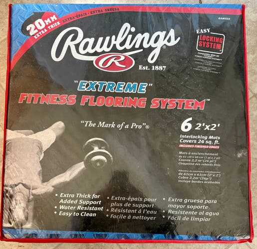 (New) Rawlings “EXTREME” Fitness flooring system.  6 - 2’x 2’ interlocking mats.