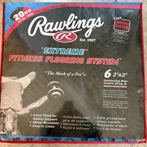 (New) Rawlings “EXTREME” Fitness flooring system.  6 - 2’x 2’ interlocking mats.