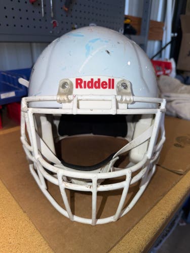 USED RIDDELL SPEED ICON ADULT HELMET - XL - METALLIC WHITE