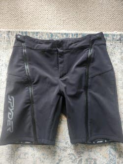 Spyder Ski Race Training Shorts Softshell Large Black