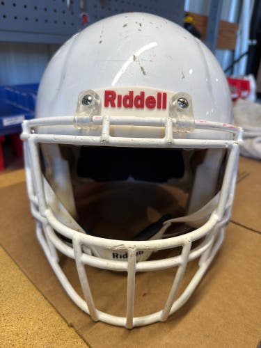 USED RIDDELL SPEED ICON ADULT HELMET - XL - METALLIC WHITE