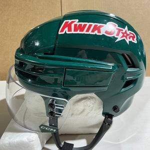 CCM Tacks 910 Pro Stock Hockey Helmet Visor Combo Small Forest Green WILD (Used) 14688