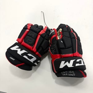 RARE Seth Jones Game Used and Signed Chicago Blackhawks CCM HGCL Gloves | 15" | BH275